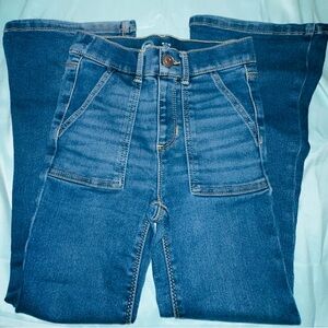 wonder nation Straight-Leg Mid Blue Denim Jeans